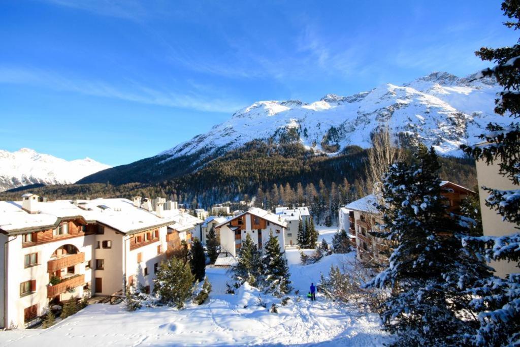 Bilocale Nuovo St. Moritz Chesa Arlas Eksteriør bilde